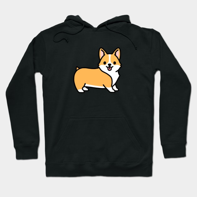 Corgi Hoodie by littlemandyart